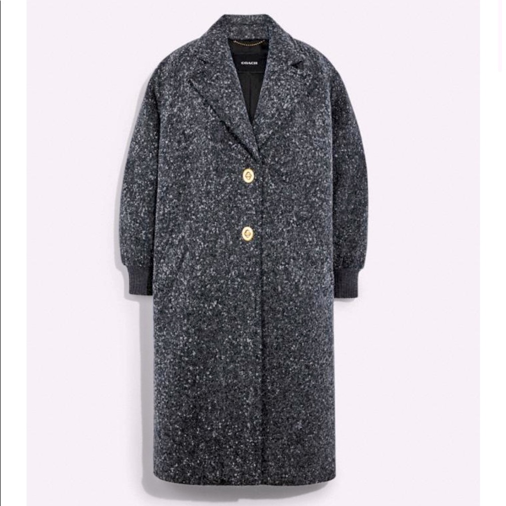 Coach Wool Oversized Overcoat Size Small